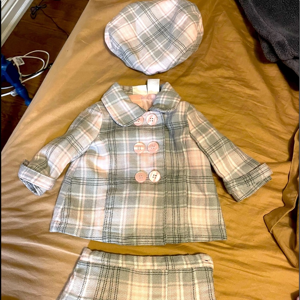 Koala kids beret, skirt and jacket.